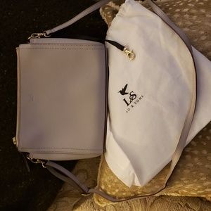 LO & SONS Crossbows Bag Taupe/Light Gray